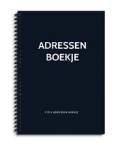 Fitly - Adresboek - Adresboekje - Adresboekje met alfabet - Adresboekje - Telefoonboekje