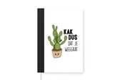 Notitieboek - Schrijfboek - Afscheid collega - Cactus - Werk - Notitieboekje - A5 formaat - Schrijfblok