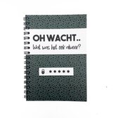 Wachtwoordenboek - Notitieboek voor wachtwoorden - Ruimte voor 200 wachtwoorden - Vaderdag - tip - cadeau