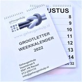 GROOT LETTER weekkalender 2022  A4 formaat. Duidelijk en overzichtelijk op extra dik papier.  Past door de brievenbus