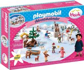 PLAYMOBIL Adventskalender 70260 Heidi's Winterwereld, voor kinderen vanaf 4 jaar. Verjaardag - Sinterklaas - Kerst.