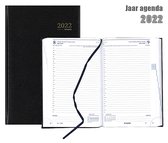 Brepols Agenda 2022 - Saturnus luxe - Lima - 13,3 x 20,8 cm - Zwart