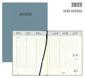 Brepols agenda 2022 - NATURE - Optivision - A5 Formaat - Blauw - Linnenlook - 7d/2p - 17,1 x 22 cm