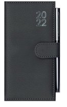 Pocket Agenda - 16x8,5cm - 2022 - Soft Kunstleder - Met pen - 1wk/2pag