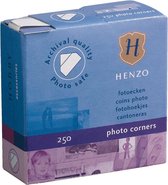 Fotoplakkers - Henzo - Fotohoekjes - 250 stuks - Wit