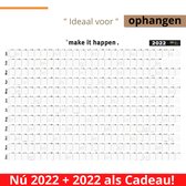 Purpuz Jaarplanner 2022 Jaarkalender A1 - Wandkalender