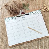 Studio Sara - Familie maandplanner - Clipboard - A3 - Botanisch