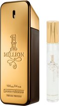 Geurengeschenkset - Paco Rabanne One Million - Eau De Toilette 100 ml + Travel Mini 20 ml