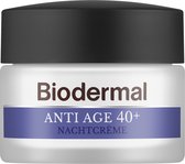 Biodermal Anti Age nachtcrème 40+ - Nachtcrème met niacinamide & peptide - Herstelt de huidconditie en verstevigt - 50ml