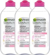 Garnier SkinActive Micellair Reinigingswater voor de Gevoelige Huid - 3 x 400ml