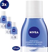 NIVEA Double Effect Oogmake-up Remover 3x125ml
