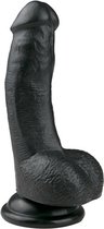 Zwarte realistische dildo 15 cm