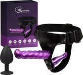 Mystease Sex Toys voor Mannen en Vrouwen Strapon Voorbind Dildo - Pegging Harnas - met Buttplug