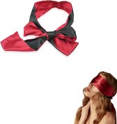 URlife® Blinddoek Kleur Bordeaux Rood/Zwart- BDSM en SM- Erotiek- Seks Toys- Mannen en Vrouwen- Seksspeeltjes voor koppels- Discreet verpakt