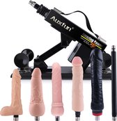 Pakket Ron-J Seksmachine Auxfun®  Basic Sex machine Met diverse opzetstukken!