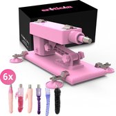 Love Sex Machine met 6 Anale en Clitoris Stimulatie Dildo’s – Uitgebreid Seksmachine Pakket voor Man en Vrouw met 6 Sex Toys – Neukmachine – Fuck Machine – Discreet Verzonden