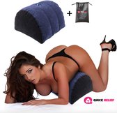 Quick Relief Hot Sex Pillow™ - Seksmeubels voor Vrouwen - Seksmeubel Mannen - Opblaasbaar seks kussen - met houder voor Masturbator, Dildo of Vibrator - Sekspoef - Seksaccessoire