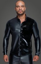 Powerwetlook en PVC shirt met lange mouwen van NoirHandmade MissBehaved