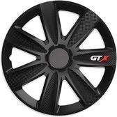 Wieldoppen 14 inch - GTX Carbon zwart - 4 stuks