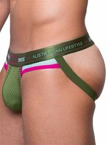 2EROS Aeolus Jockstrap Green Gale Groen - MAAT S - Heren Ondergoed - Jockstrap Heren - Heren Jock