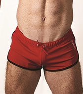 Mister b urban ibiza shorts rood - zwart - xl