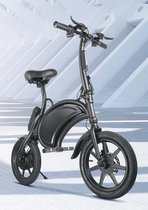 Elektrische E-scooter / step met zadel - opvouwbare fiets - 25 km/u - 2021 model - AEBS braking system - Full LED LCD - 14 inch Foldable - Zwart
