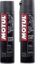 Motul C1 + C2 Combi deal Kettingspray en Reiniger