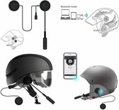 XEOD - Bluetooth Headset met microfoon – Motorhelm headset – Motor accessoires – Handsfree bellen – Motor - Scooter