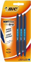 BIC Soft Feel Pennen | 3 stuks | Balpen