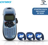 Dymo LT-100H - LetraTag - Labelprinter - Starterpack - Inclusief 3x 91201 zwart/wit Lettertape (Huismerk)