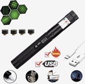 ProductLand Laserpen - Laser Pointer - Laserpen Groen - ZEER VEL - Oplaadbaar - MET Batterij En Oplader- Presentatie Laserpen - Instelbare Focus - Jacht - Professionele Laserpen - Kattenspeelgoed - 5mw - Laser - Laserlampjes