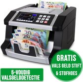SCANNUM - Biljettelmachine – 5-voudig Valsgelddetectie - Waardetelling - Biljetten - Geldteller – Geldtelmachine - Valsgelddetector – Geld Teller