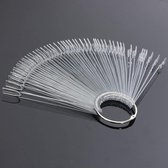 Nagel display - Nagel waaier - Nagellak waaier - Nagelwaaier - Set van 50 op ring