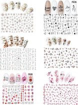 GUAPÀ - Nail Art 3D Nagel Stickers Set - Nagel Decoratie & Versiering Folie - 6 Sticker Vellen