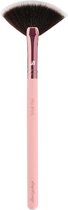 Boozyshop Pink & Rose Gold Small Fan Brush