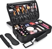 Cosmetica Koffer - Make-up Koffer met verstelbare vakken - Visagie en Nagelstyliste Beauty Koffer - 40x30x14CM