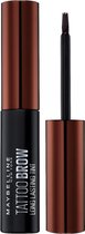 Maybelline New York - Tattoo Brow Peel-Off Gel - 3 Dark Brown - Bruin