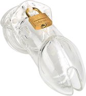 Intenz® Kuisheidskooi - Transparant - Chastity Cage - Groot - Peniskooi - Inclusief Slotje