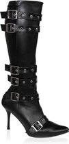 Pleaser Kniehoge laarzen -38 Shoes- US 8 Zwart