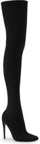 COURTLY-3005 - (EU 39 = US 9) - 5 Stretch Pull-On Thigh High Boot