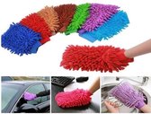 auto was doek - microfibre super mit - paars - uper Mitt Microfiber AutoRuit Wassen Home Cleaning Doek - clean your car - auto spons - microvezel - Microvezel Auto Washandje - Microfiber Schoonmaak Handschoen - Zachte Voertuig Washandschoen - Wassen