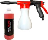 Nanoglans Auto Foam Gun set - Foam cannon + Auto Shampoo voor tuinslang - schuimpistool - schuimlans - Snow Foam - Spuitpistool