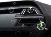 DirectSupply Auto luchtverfrisser inclusief 5 verschillende geuren - Navulling - Zwart | Auto verfrisser - Trendy design - Hervulbaar - Auto Luchtje - Geurverfrisser