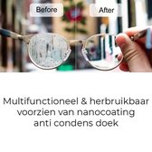 HET MEEST MULTIFUNCTIONELE DOEKJE MET NANO COATING:  Mondkapje Anti Damp | Anti Fog | Anti Condens | Dampvrij | Anti druppels | Geen Beslagen Brillen of ramen of spiegel meer | Nano magic | ontvochtiger |  Spray bril | Bril condensdoek | vochtvreter