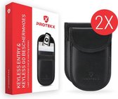 PROTEKX RFID beschermhoes autosleutel - 2 stuks - Anti-diefstal voor auto’s & motoren met Keyless Go en Keyless Entry - Zwart