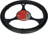 Carpoint Stuurhoes Auto - Leer Zwart - Voor sturen met een diameter van 37-39 cm