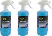 3-pack - Kroon Oil - De-Icer - Antivries Spray- Ruitenontdooier- 1,5 L  - Anti vries- Set van 3