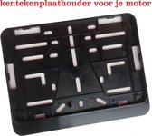 Kentekenplaathouder voor Motor met Tekstrand - 21 x 14,3 cm - Premium Quality