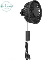 Ventilator - Dashboard ventilator - Mini ventilator usb - 360° Kantelbaar - Able & Borret