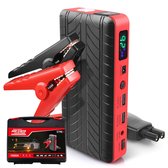 Strex 12V Jump Starter voor Auto - 1000A / 18.000 mAh - 4-in-1 Starthulp met Powerbank, LED Zaklamp en SOS Noodlicht - In Opbergkoffer